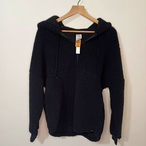 PINK Sherpa Half-Zip Hoodie NWT